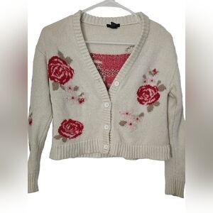 Forever 21 knit Floral sweater